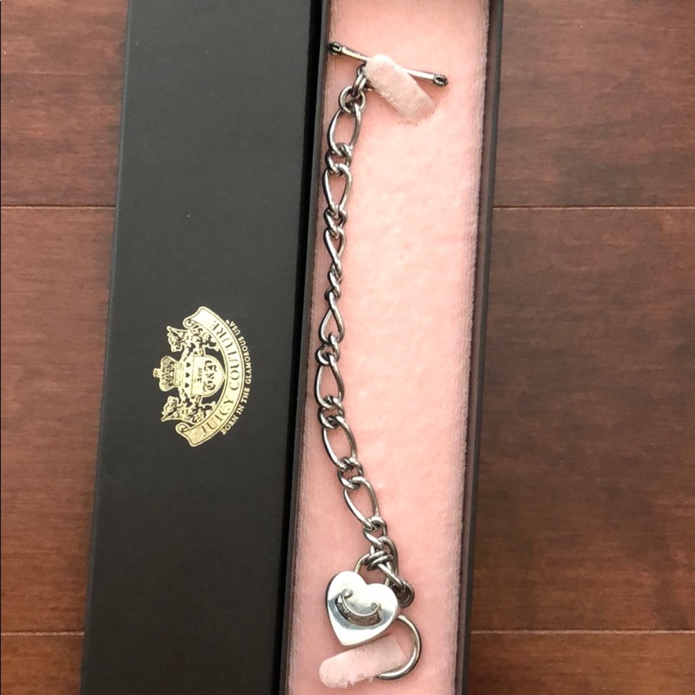 Juicy Couture heart padlock bracelet